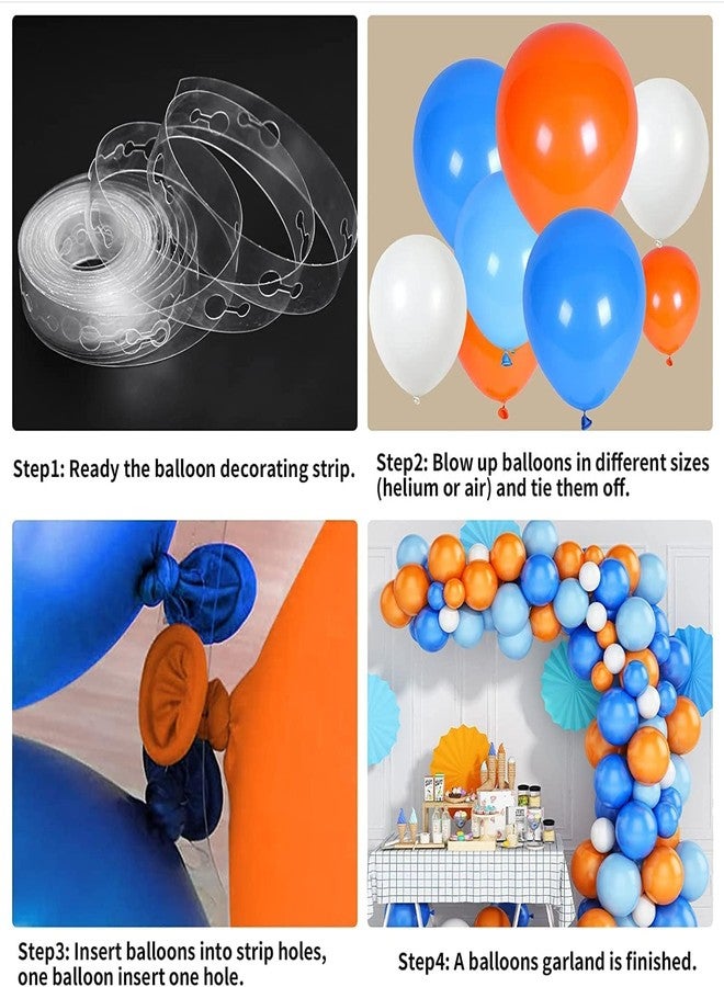 1iAM Birthday/First birthday decoration combo with Orange-Blue balloons,Golden banner(73pcs) - Image 3